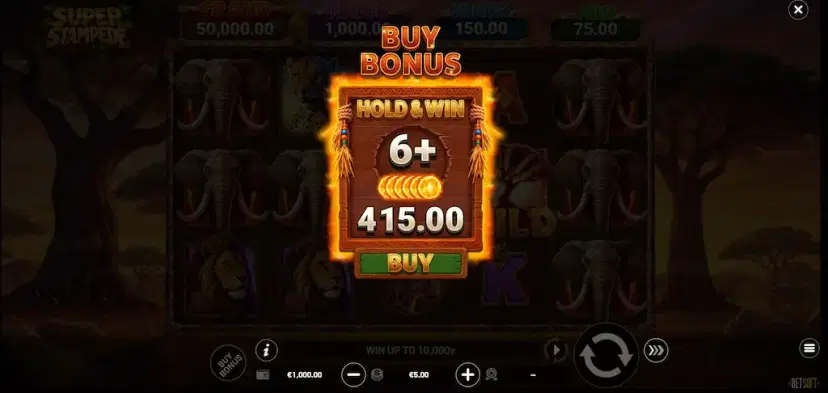 super stampede buy bonus