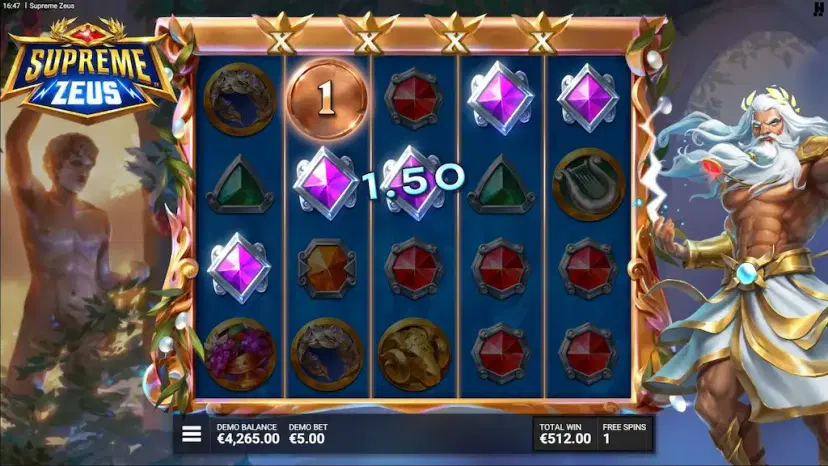 supreme zeus bonus game: wrath of olympus