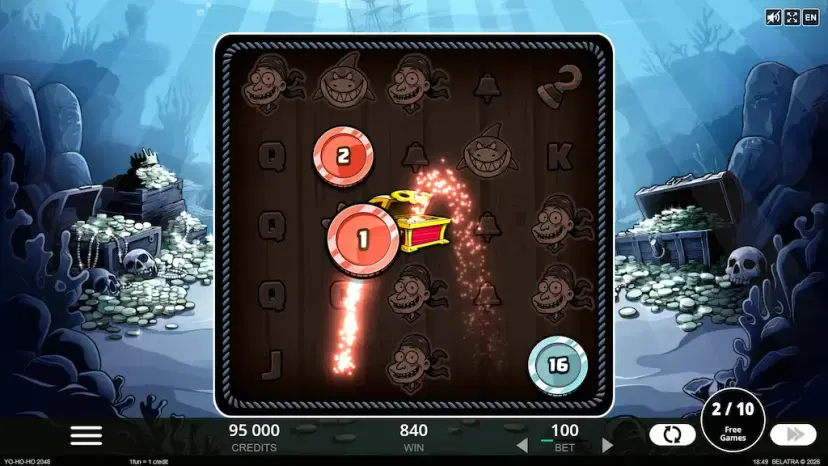 yo-ho-ho 2048 coins and chests