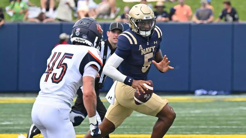 Braxton Woodson leads the Midshipmen with 296 rushing yards this year and four touchdowns - NCAA Football Expert Picks