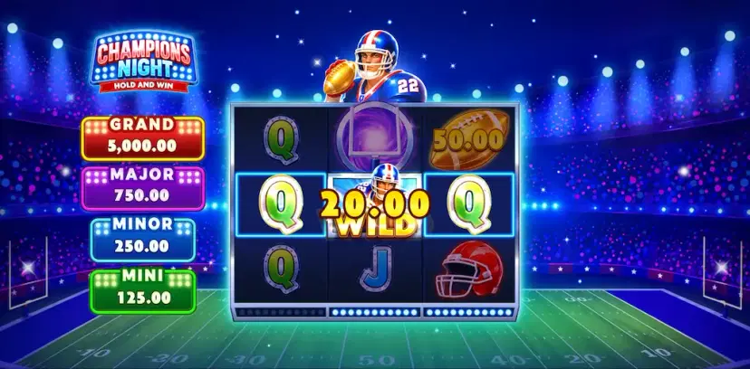 champions night: hold & win main features