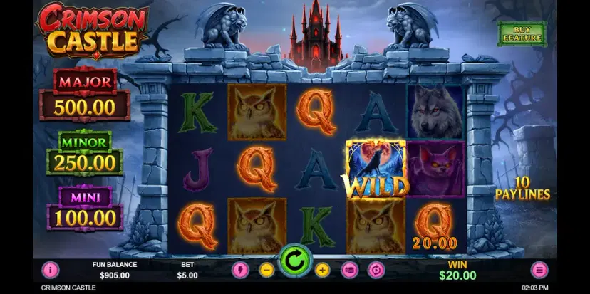 crimson castle main features