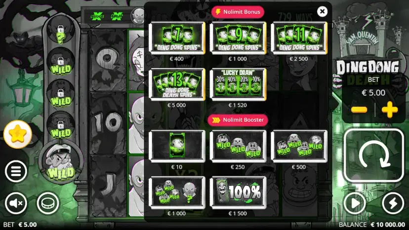 ding dong death nolimit bonus & boosters