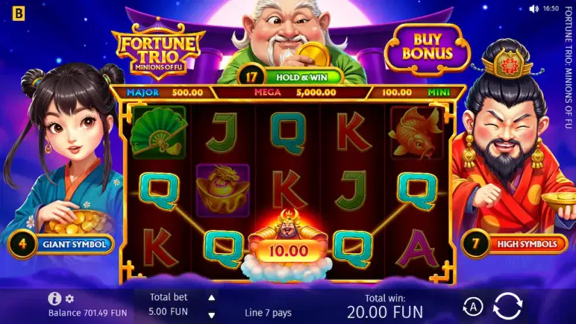 fortune trio: minions of fu main features