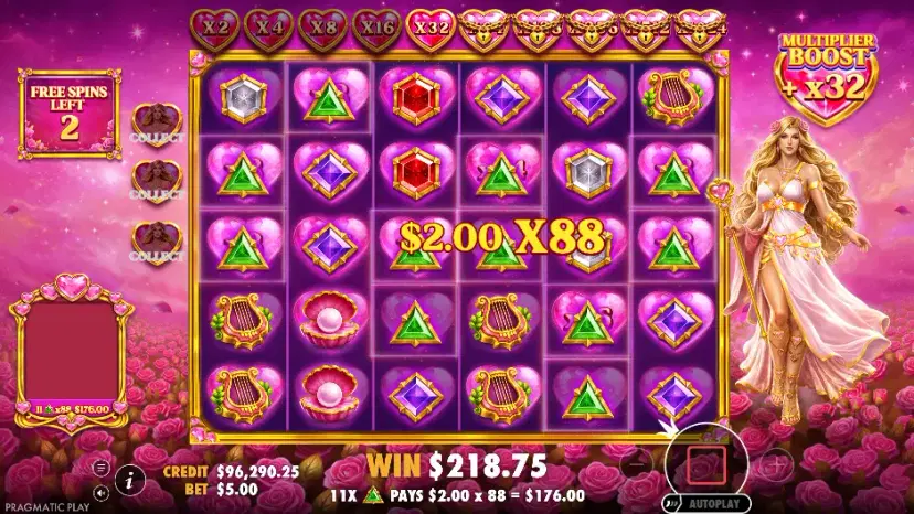 hearts of venus super free spins