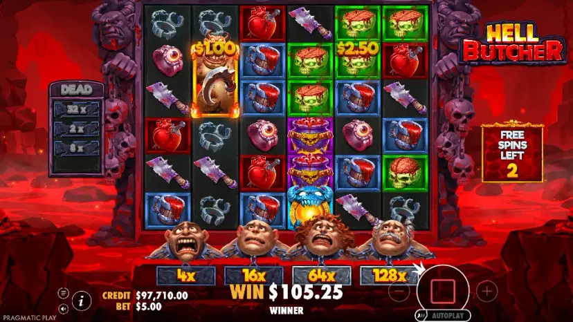 hell butcher madness free spins