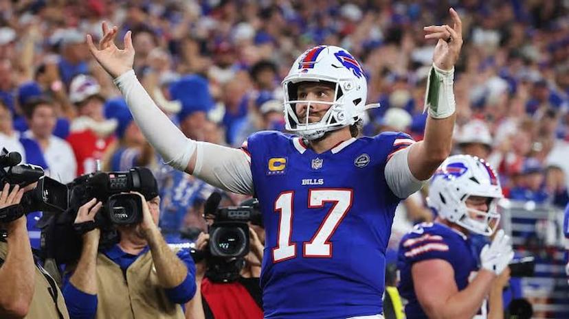 NFL Awards Betting Guide cover (Buffalo Bills quarterback and 2024 NFL MVP Josh Allen)