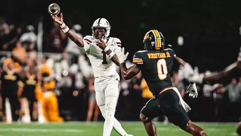 Heisman Trophy Betting Guide cover (Mississippi State quarterback Kamario Taylor)