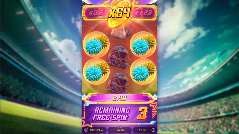 touchdown wins free spins