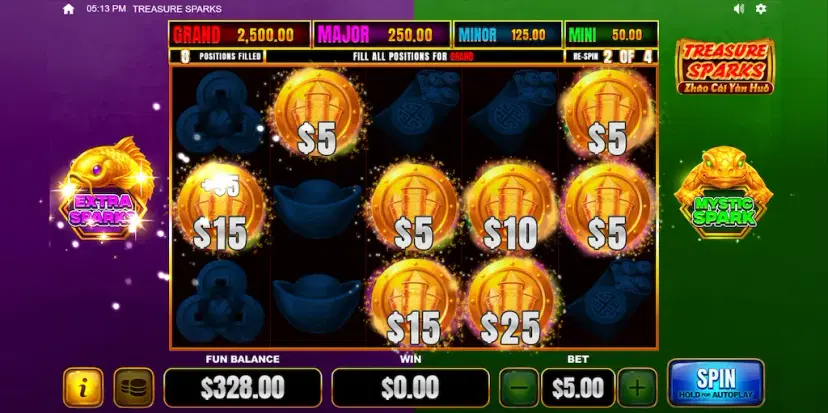 treasure sparks mystic spark