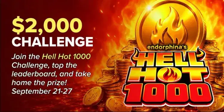 Wild.io Launches $2,000 Endorphina Hell Hot 1000 Challenge