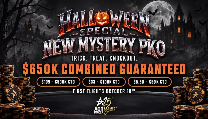 ACR Poker's Halloween Special Offers $650K in Guarantees