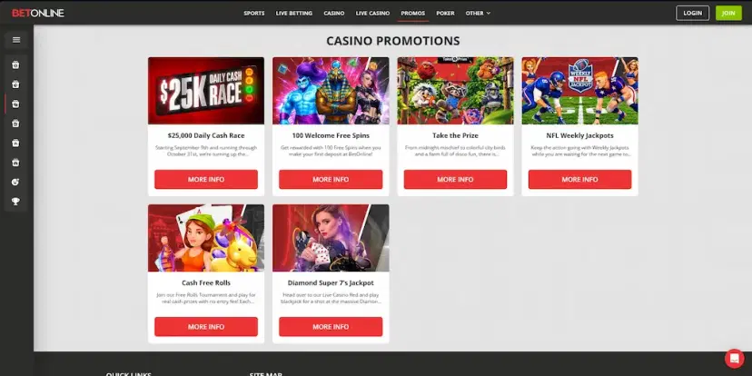 betonline casino promotions oct 2026