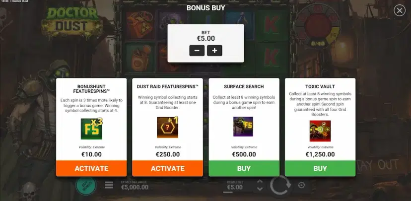 doctor dust bonus buy