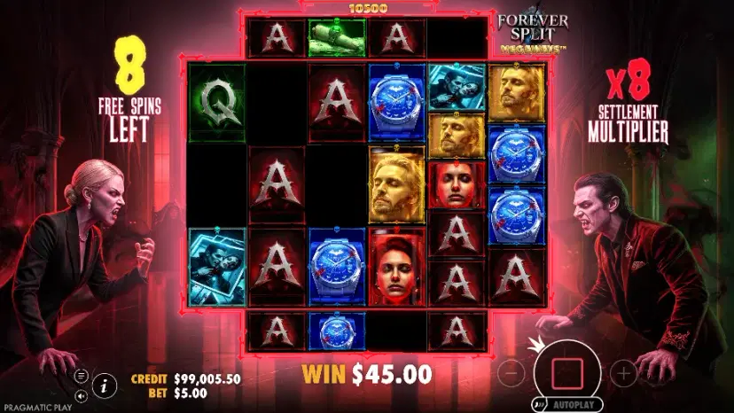 forever split megaways free spins