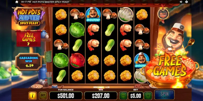 hot pots master spicy feast free games with multiplier symbols
