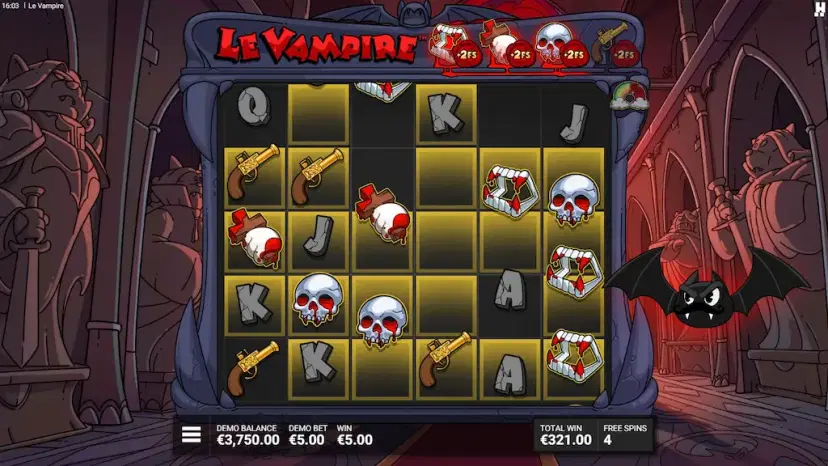 le vampire bonus game