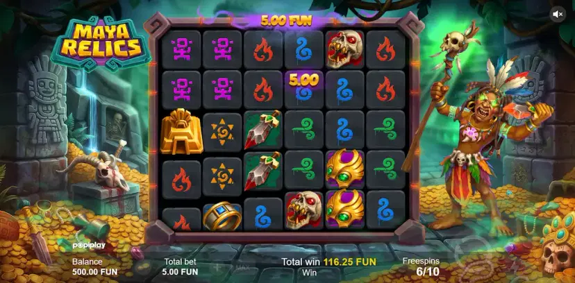 maya relics free spins