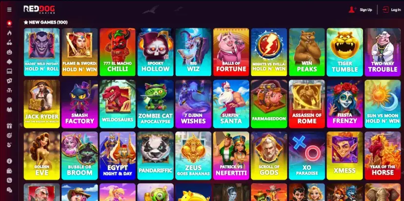 red dog casino games oct 2026