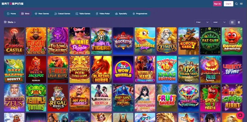 satospins casino features oct 2026
