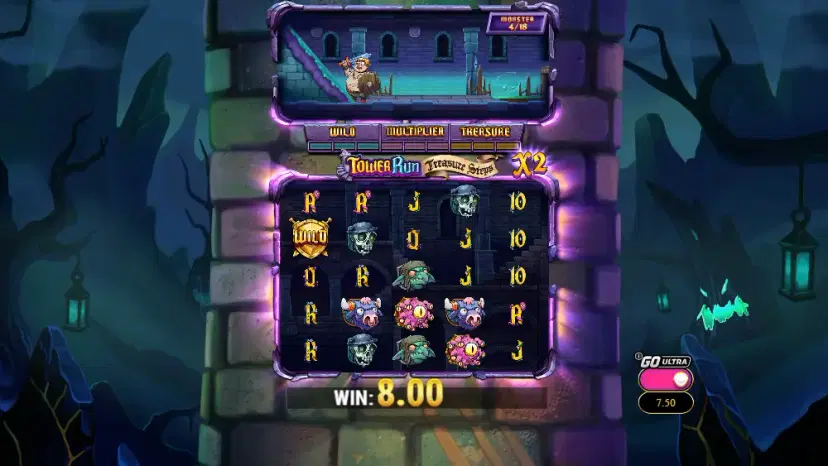 tower run treasure steps GO ULTRA