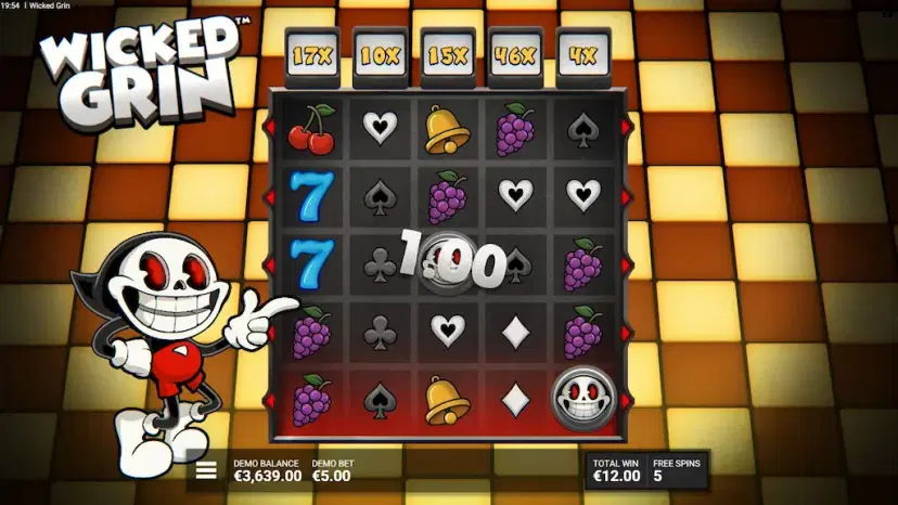 wicked grin bonus game