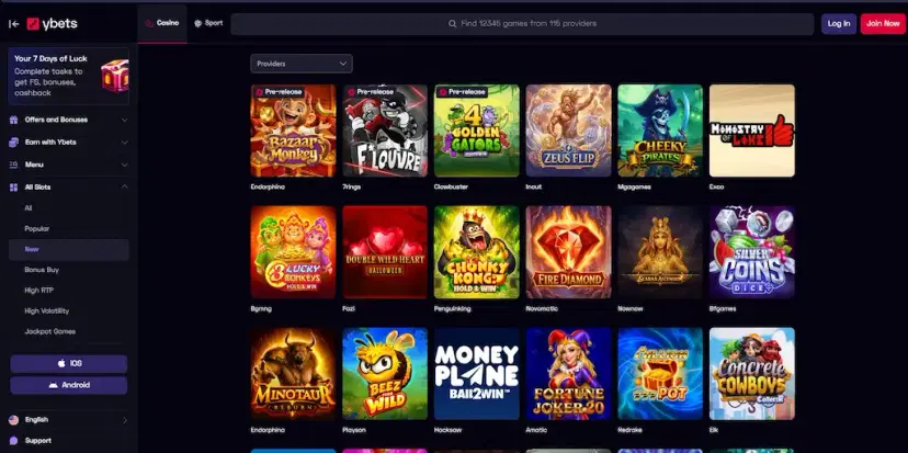 ybets casino games oct 2026