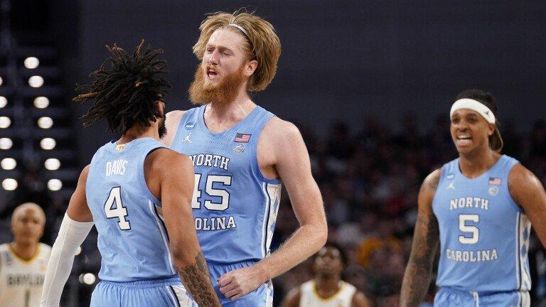 R.J. Davis Brady Manek Armando Bacot North Carolina 2022 NCAA Tournament