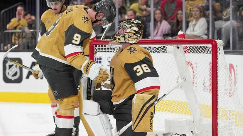 Logan Thompson has saved 89 of 96 shots on goal this series