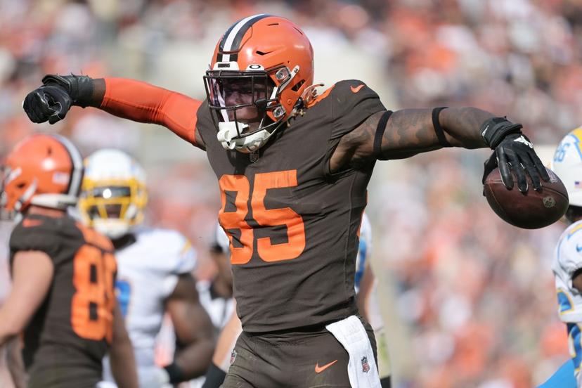 David Njoku is a top pass catcher for the Cleveland Browns - AFC North Preview Picks Predictions