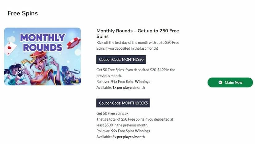 Free Spins Offer at OnlineCasinoGames.com, one of the top slots sites