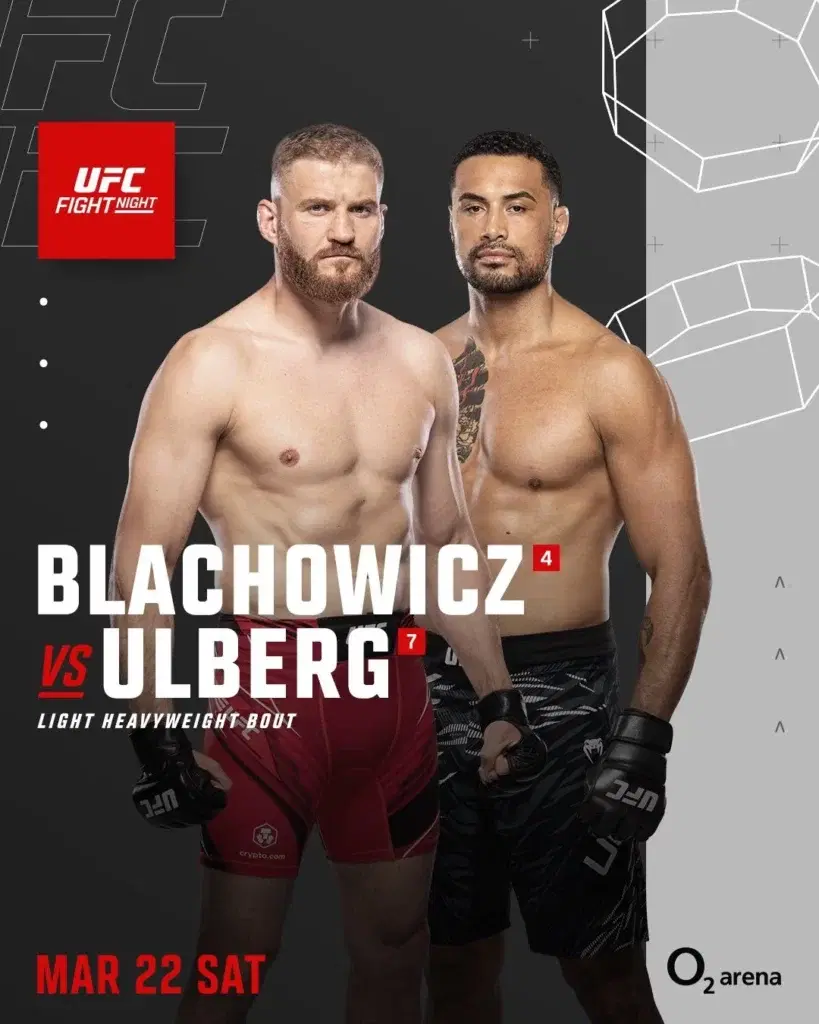 Blachowicz vs Ulberg UFC London