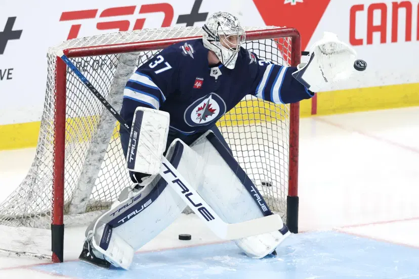 Connor Hellebuyck leads the Jets in Game 2 tonight
