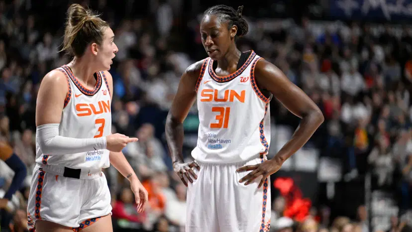 Tina Charles and Marina Mabrey