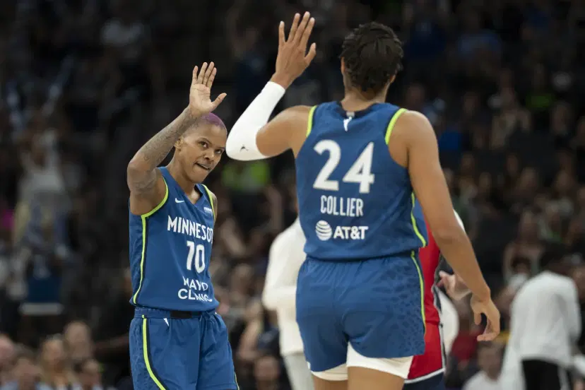 Courtney Williams and Napheesa Collier