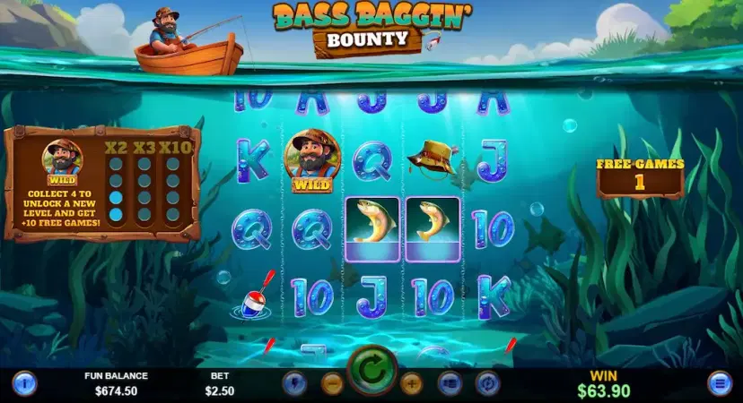 Bass Baggin' Bounty main features