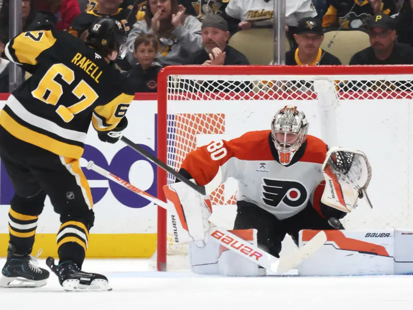 Rickard Rakell and Dan Vladar