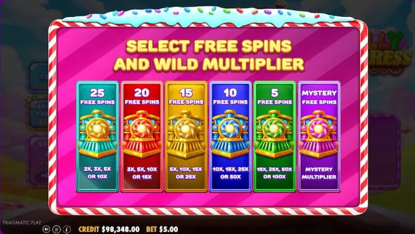 Jelly Express Six Free Spins Options