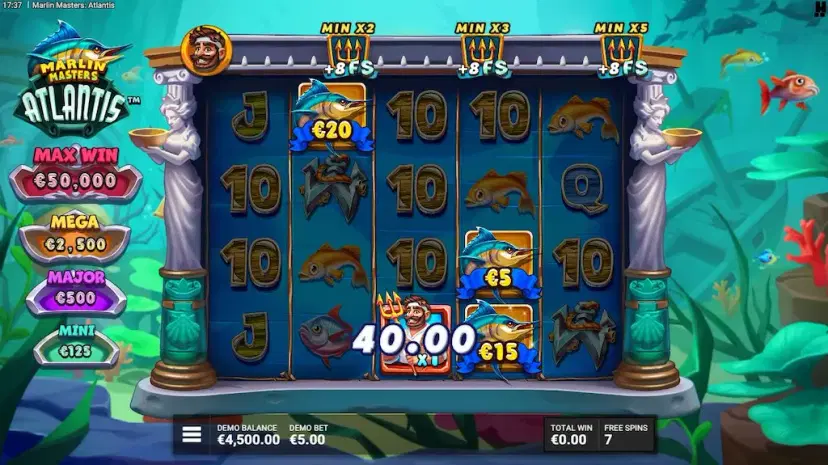 Marlin Masters Atlantis Sunken Empire Free Spins