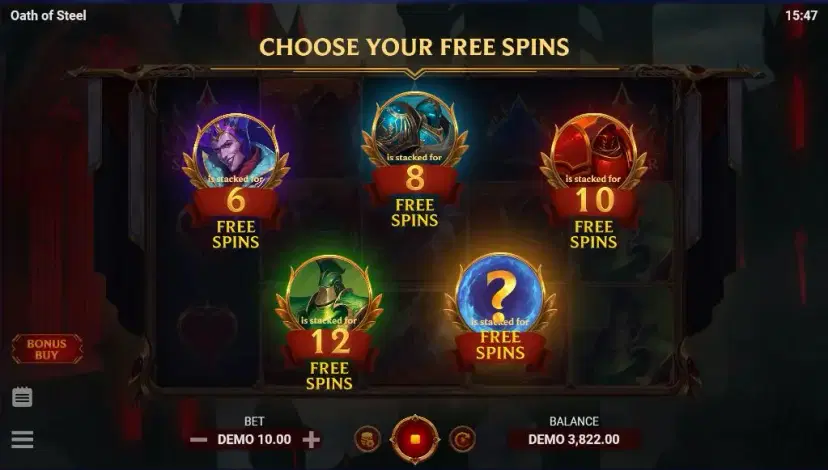 Oath of Steel Free Spins