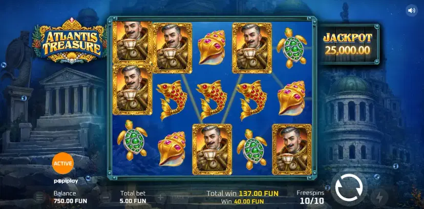 atlantis treasures free spins