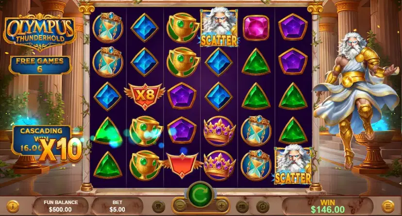 olympus thunderhold free games with multiplier
