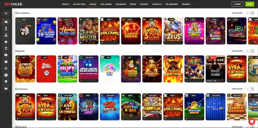 betonline casino games july 2026