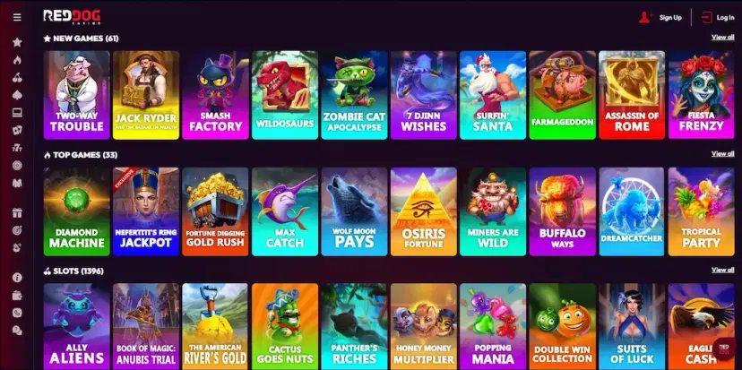 red dog casino games july 2026