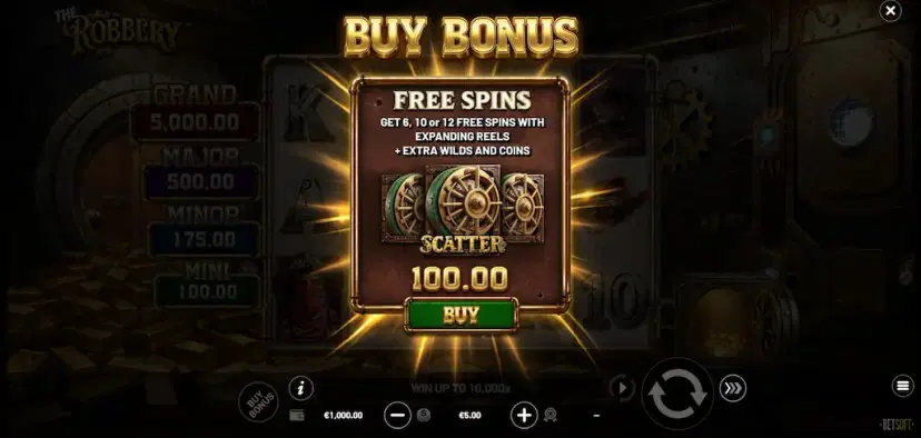 the robbery buy bonus