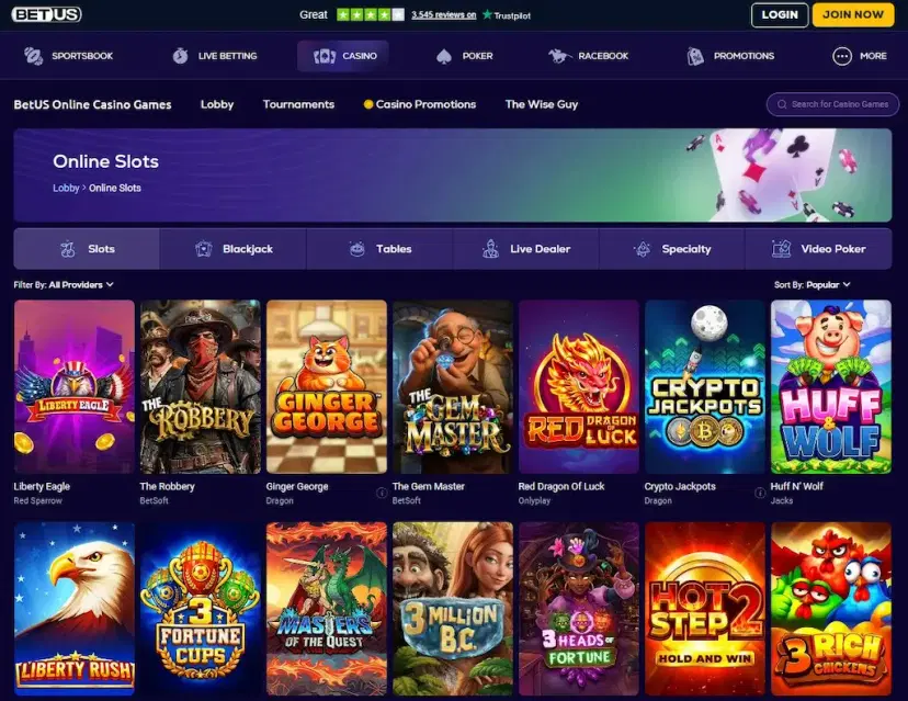 betus casino games aug 2026