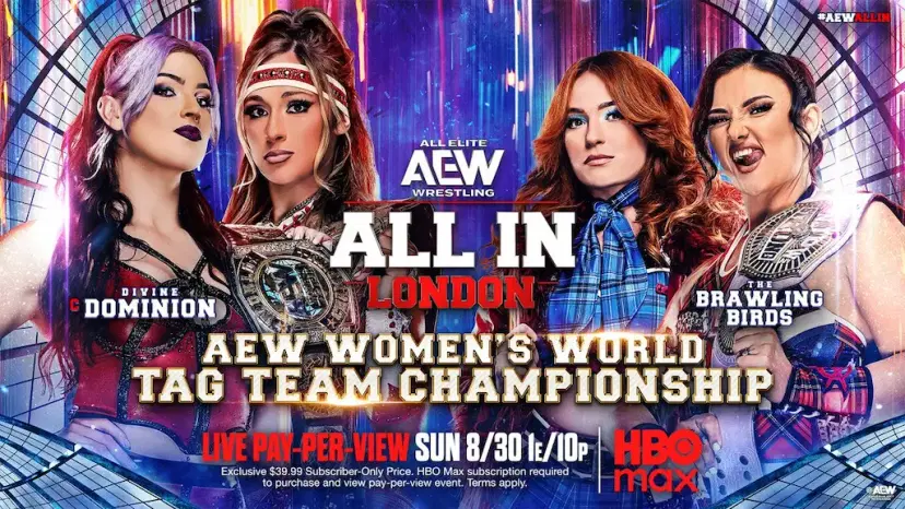 divine dominion vs the brawling birds aew all in 2026