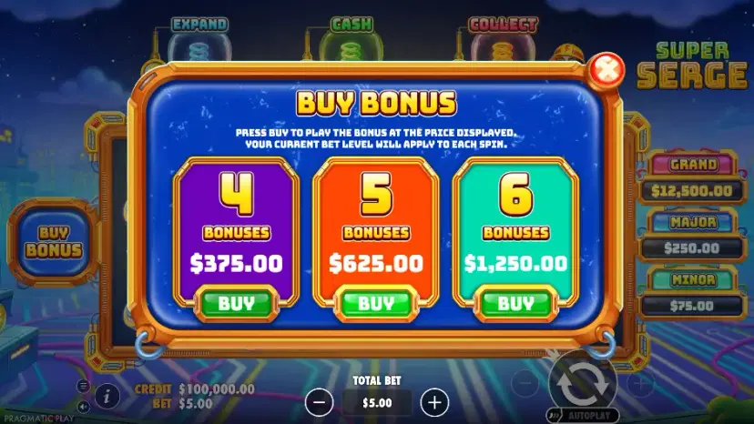 super serge bonus buy