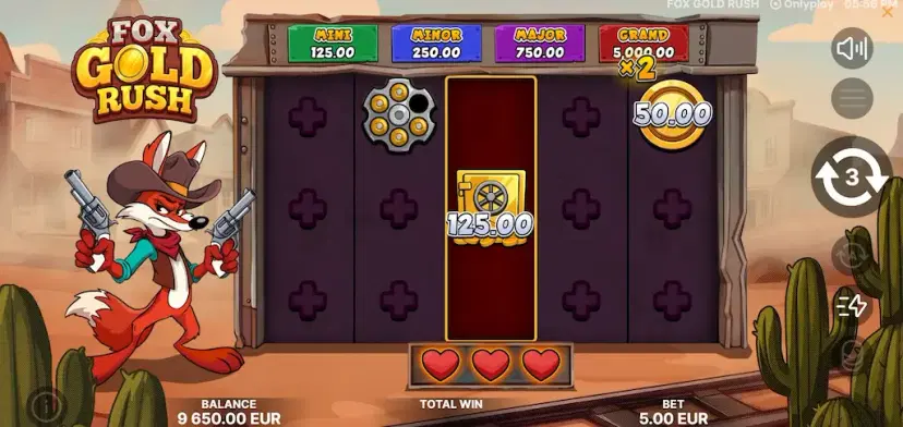 fox gold rush lucky fox