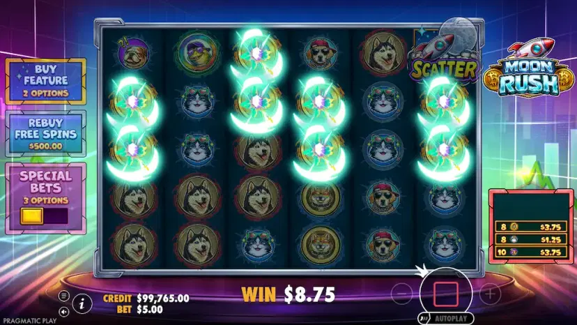 moon rush main features